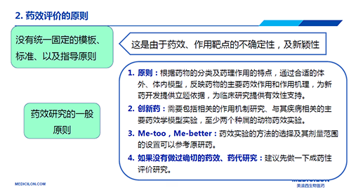 药效评价的准则