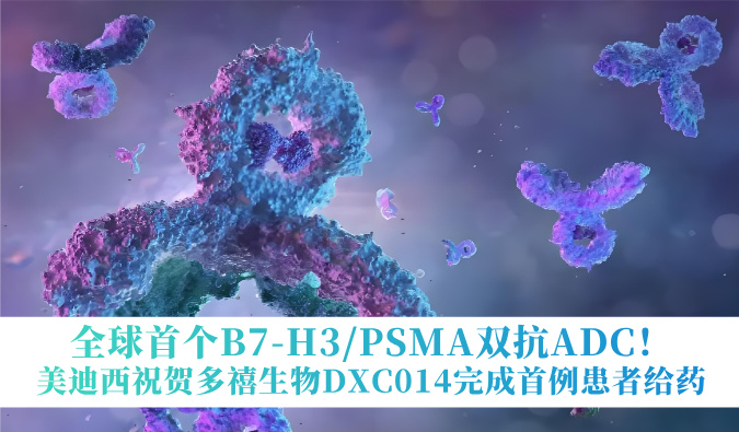 全球首个B7-H3/PSMA双抗ADC！JDB电子祝贺多禧生物DXC014实现首例患者给药